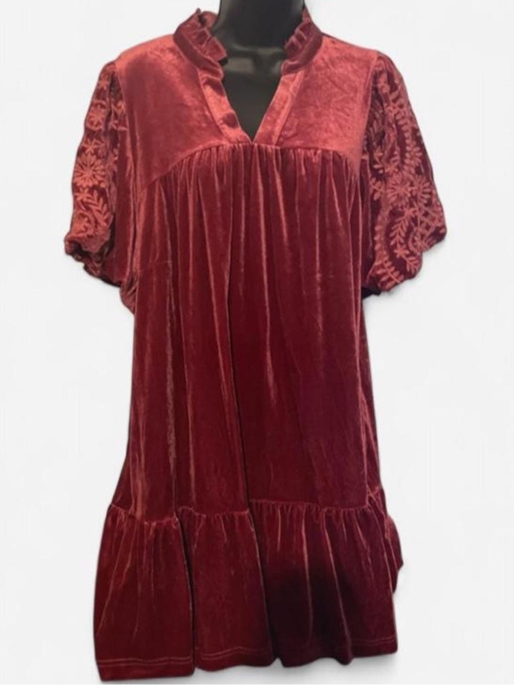 Umgee Velvet Midi Fall Merlot